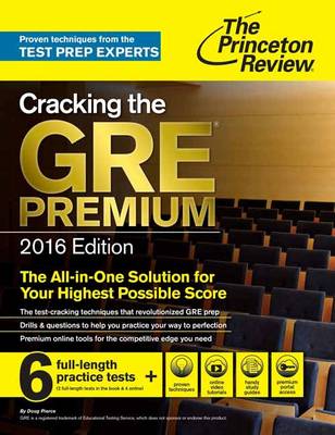 CRACKING THE GRE PREMIUM EDITION 2016