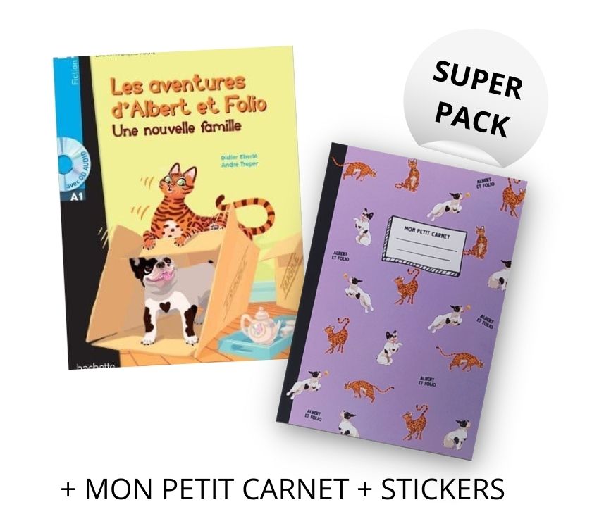 SUPER PACK ALBERT ET FOLIO (+ MON PETIT CARNET + STICKERS)