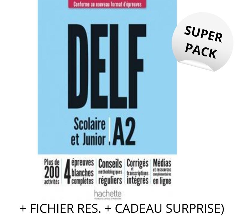 SUPER PACK DELF SCOLAIRE & JUNIOR A2 NOUVEAU METHODE (+ LEXIQUE + CADEAU SURPRISE)