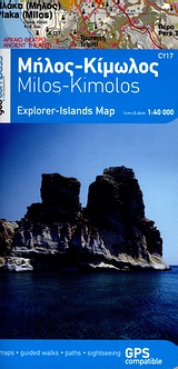 ΜΗΛΟΣ, ΚΙΜΩΛΟΣ EXPLORER - ISLANDS MAP 1Η ΕΚΔΟΣΗ