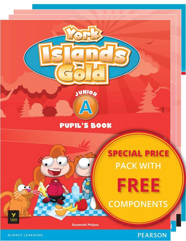 YORK ISLANDS GOLD JUNIOR A PACK (SB + WB + GRAMMAR & COMPANION + NEW ALPHABET)